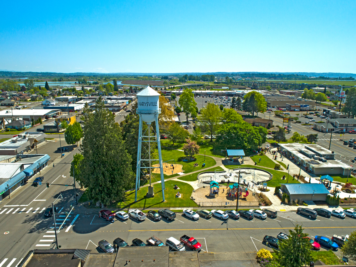 Panoramic Image of Marysville, WA